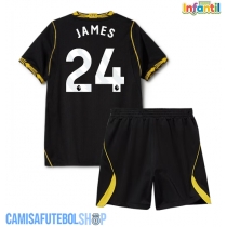 Camisa de time de futebol Chelsea Reece James #24 Replicas 2º Equipamento Infantil 2026-27 Manga Curta (+ Calças curtas)